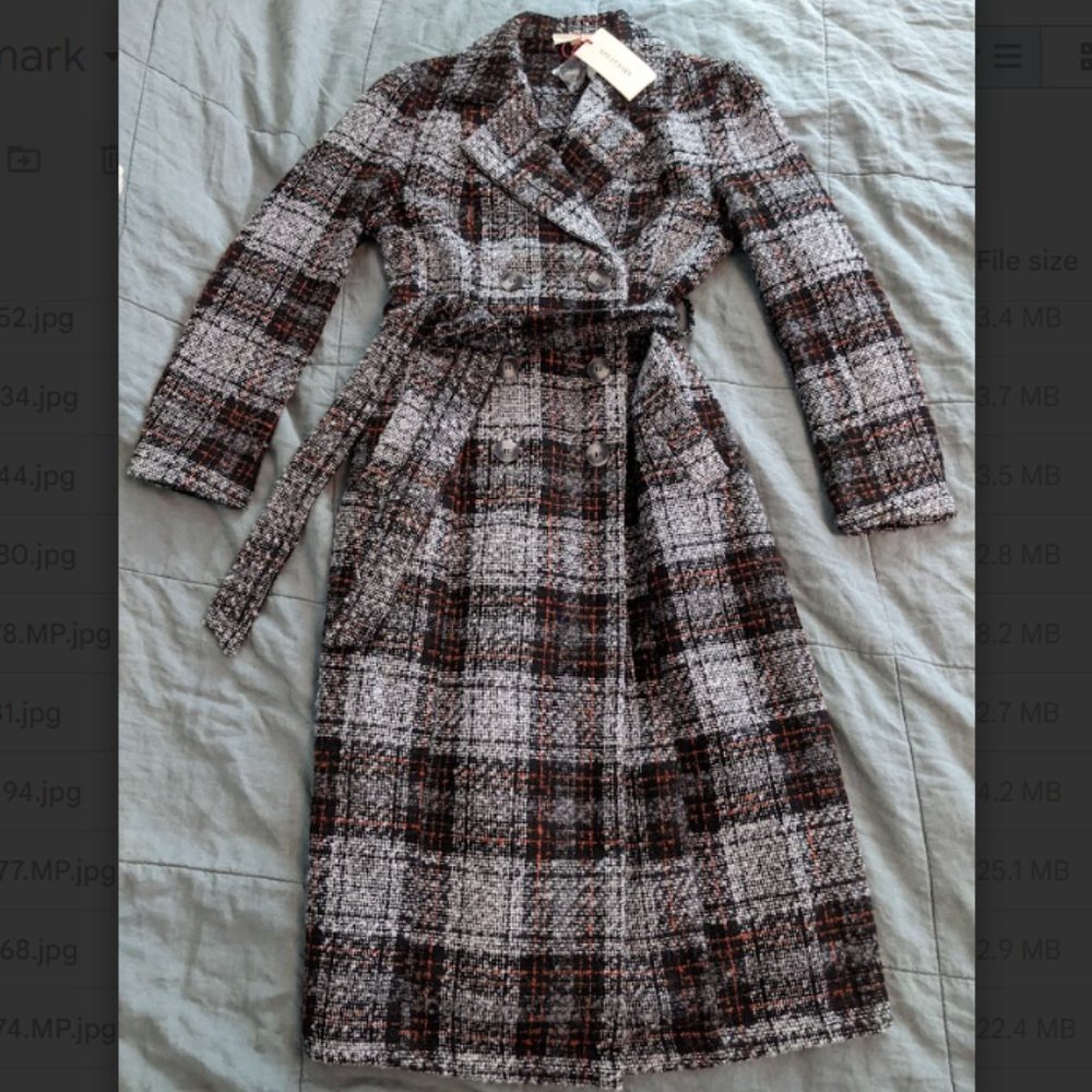 Solitaire Long Tweed Coat